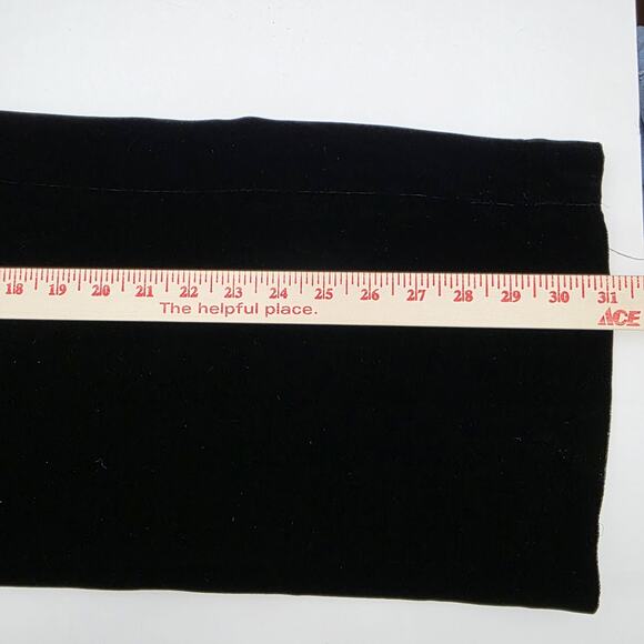 Vintage Ann Taylor Velvet Suit 14 Blazer Pants Black Classic Polished Silk Blend - Picture 14 of 14